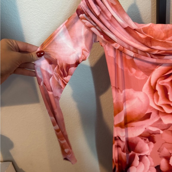 AFRM Pink Floral Long Sleeve Dress - Picture 3 of 12